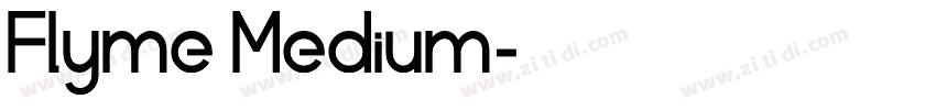 Flyme Medium字体转换